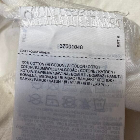 MNG Mango Anais White High Waisted Split Pencil Midi Denim Jean Skirt Size XS - Picture 5 of 5